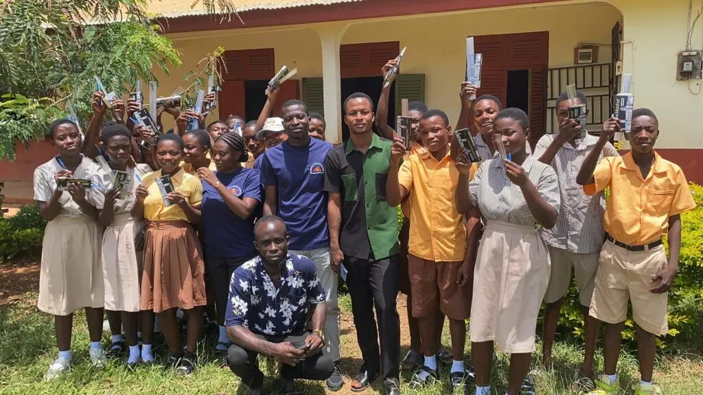 B.E.C.E candidates urged to avoid malpractice as Aduwamase Old Students donate learning materials