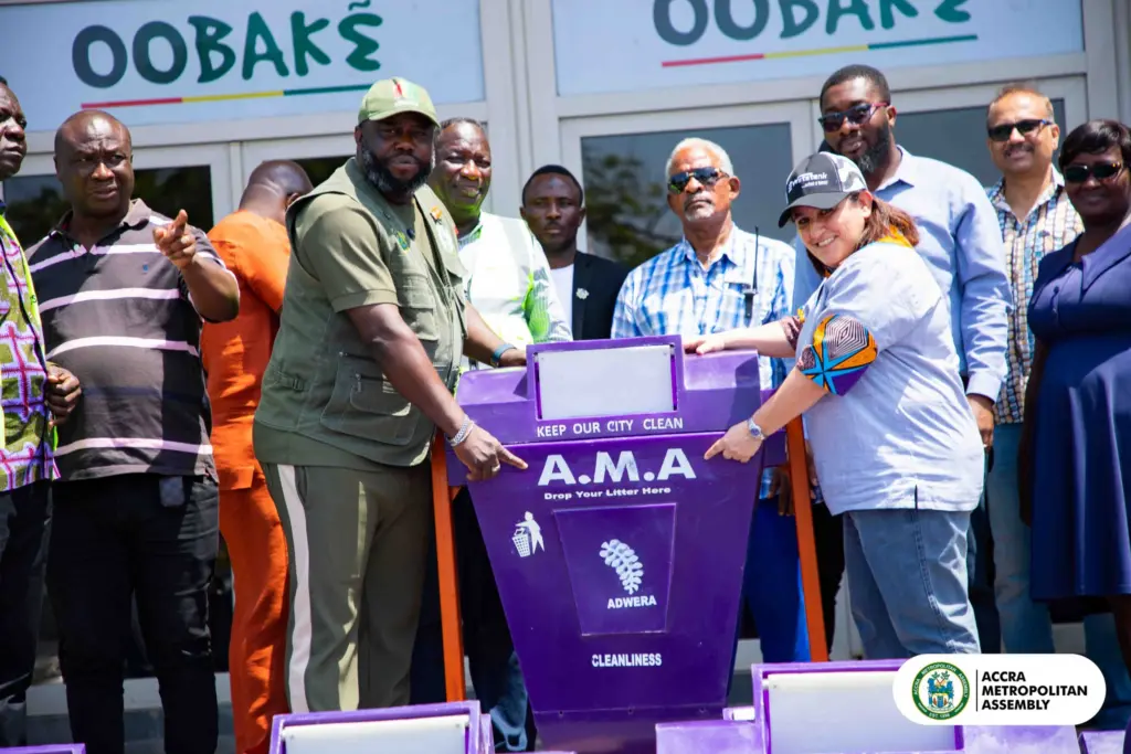 AMA installs new public waste bins in Accra to boost sanitation