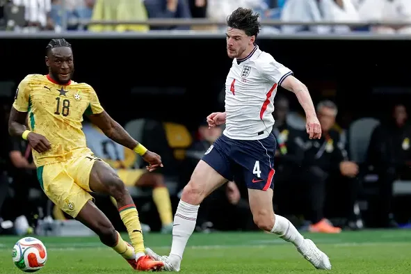 2026 WC: It was tough to play against Ghana – England midfielder Declan Rice