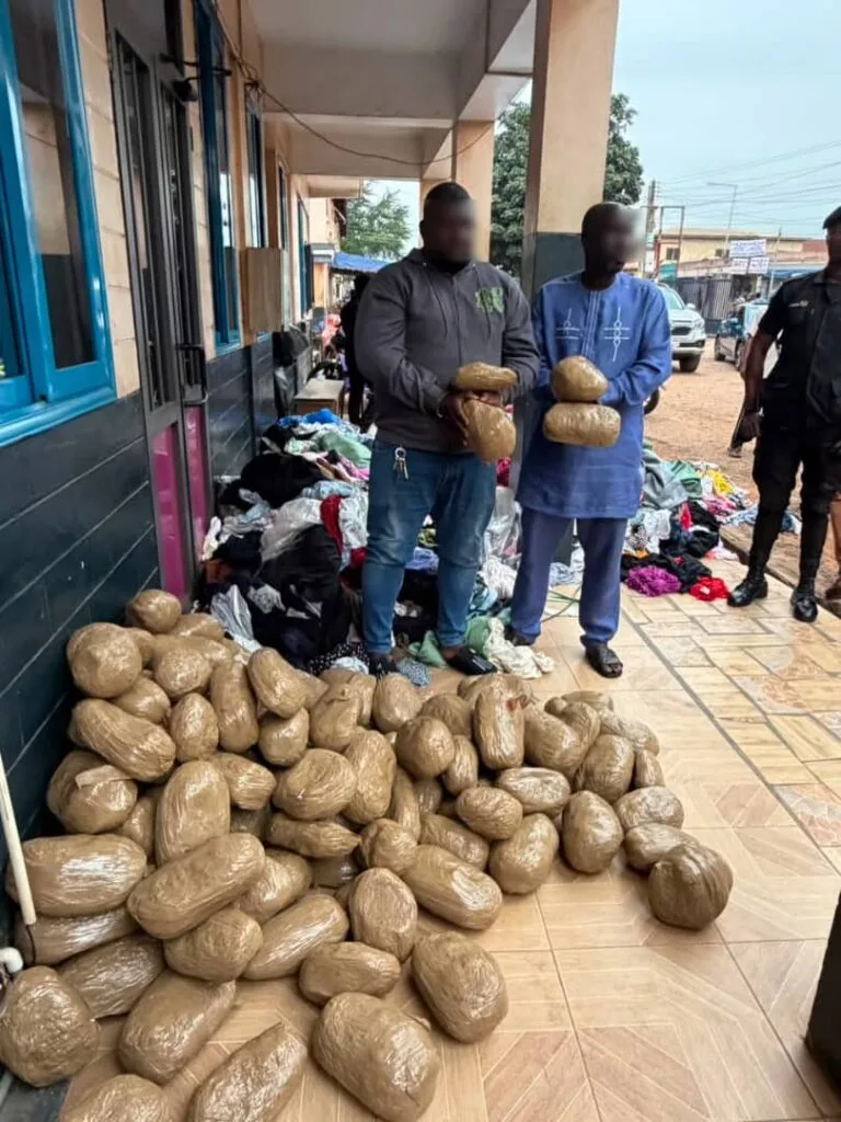 Police arrest two at Asawase Market over suspected narcotic drugs concealed in fertiliser sacks