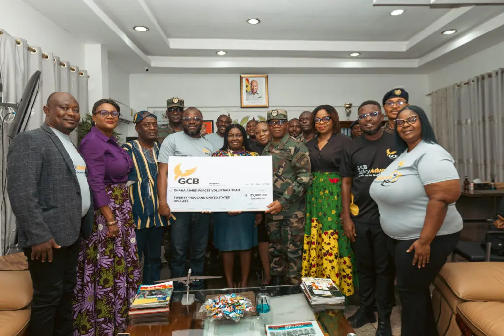 GCB Bank supports Ghana Army Volleyball Team with US$20,000 for Rwanda tournament