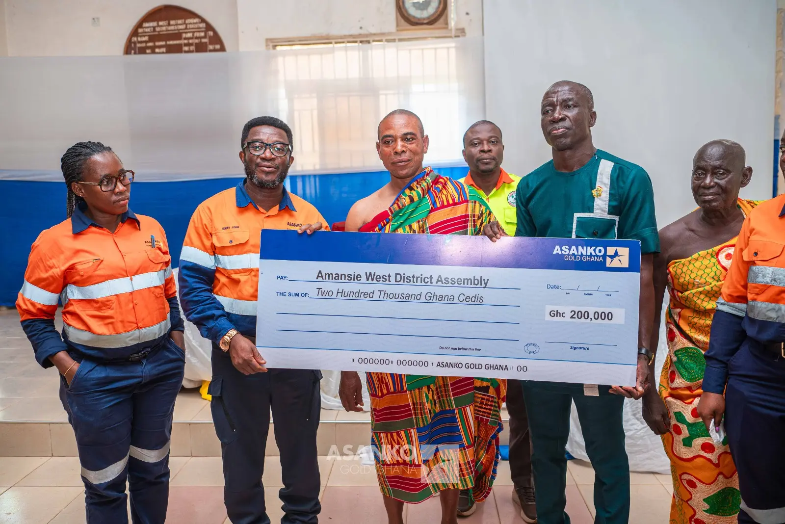 Amansie West receives GHC200,000 road support from Asanko Gold