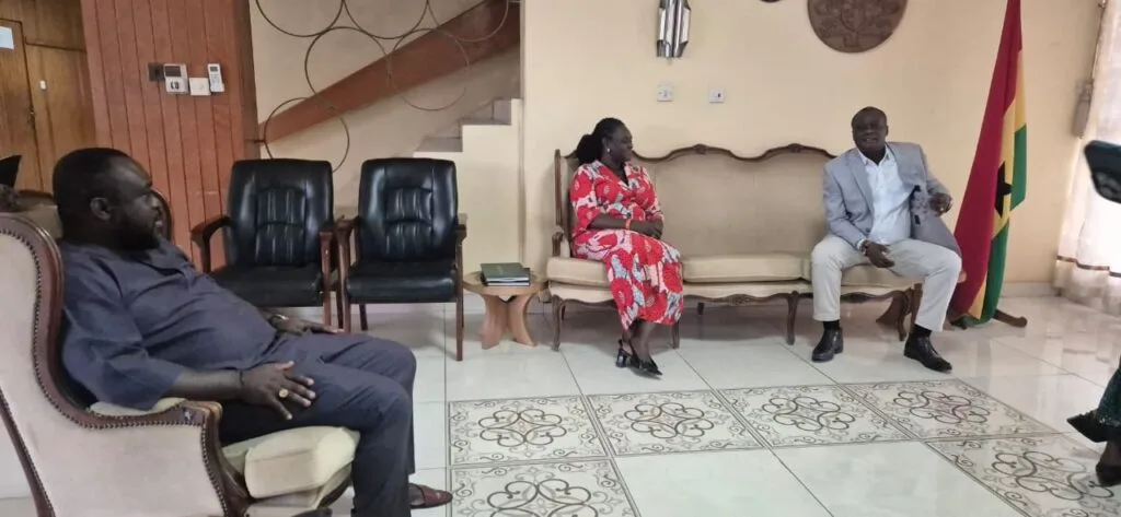 EPA CEO Prof Nana Ama Browne Klutse storms Samreboi over recent galamsey-induced flooding