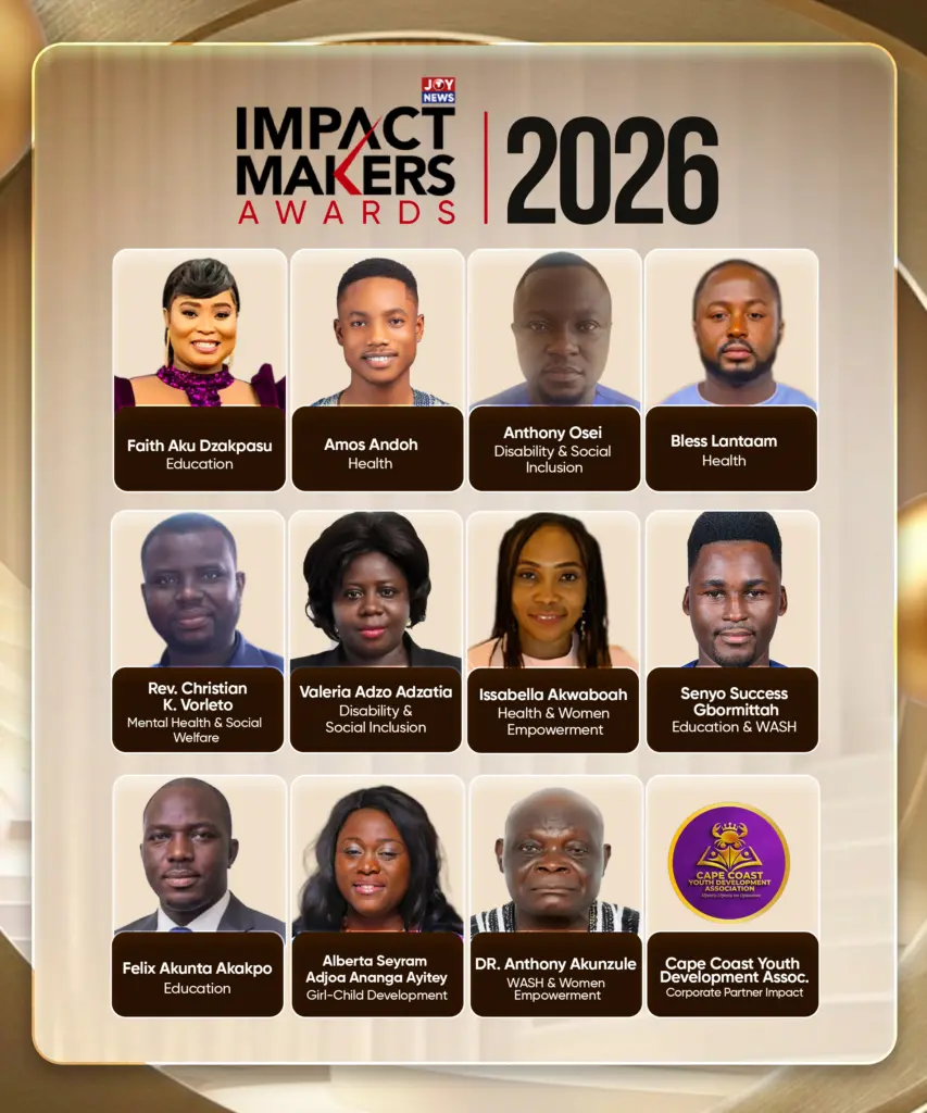 JoyNews Impact Makers Awards 2026 to honour self-funded changemakers on May 15