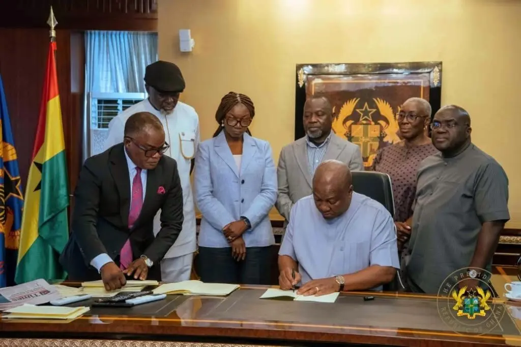 Mahama assents to 5 bills, including key amendments on security, education and finance