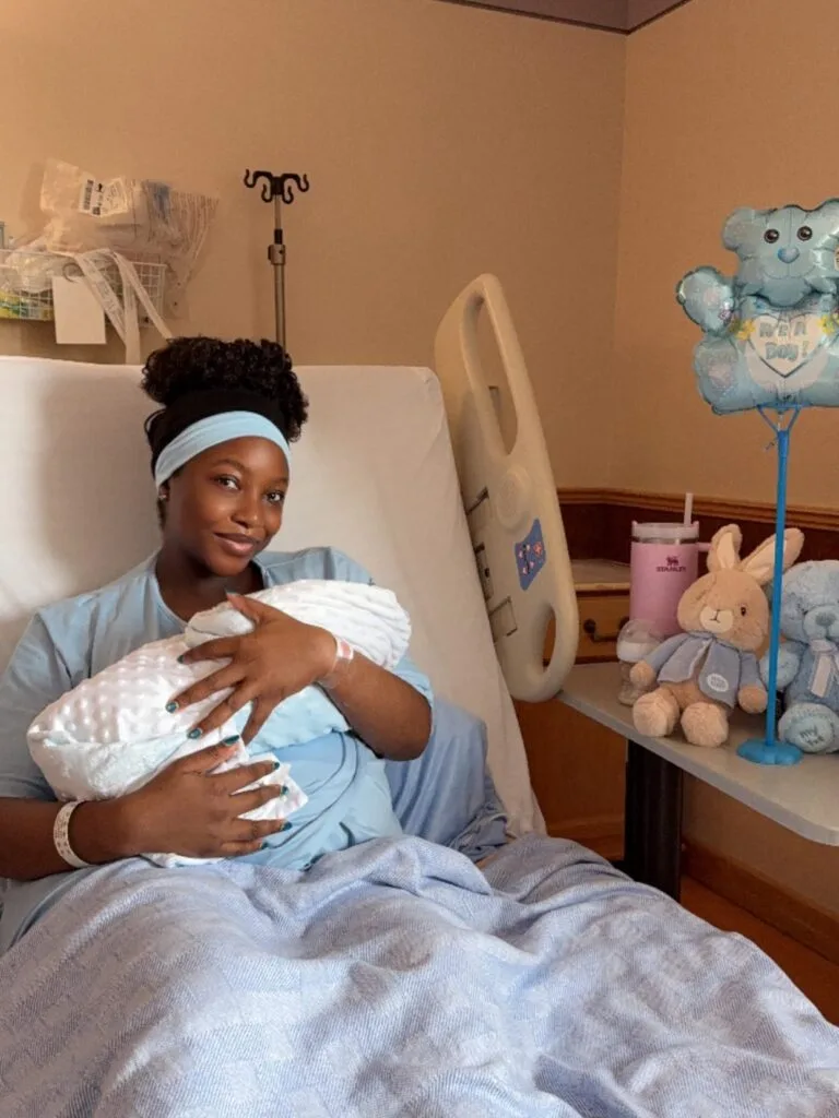 Blood Sisters star Ini Dima-Okojie welcomes baby boy with husband