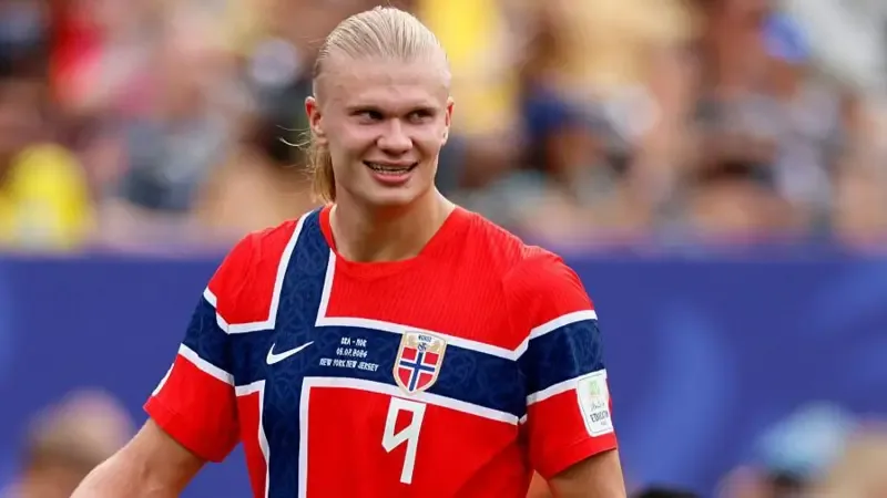 Norway’s Haaland says pressure is all on England