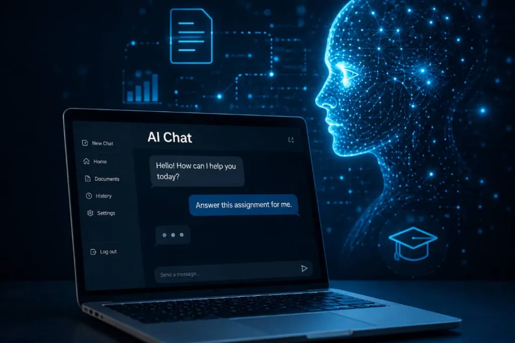 When the assignment has two authors: One human, one AI
