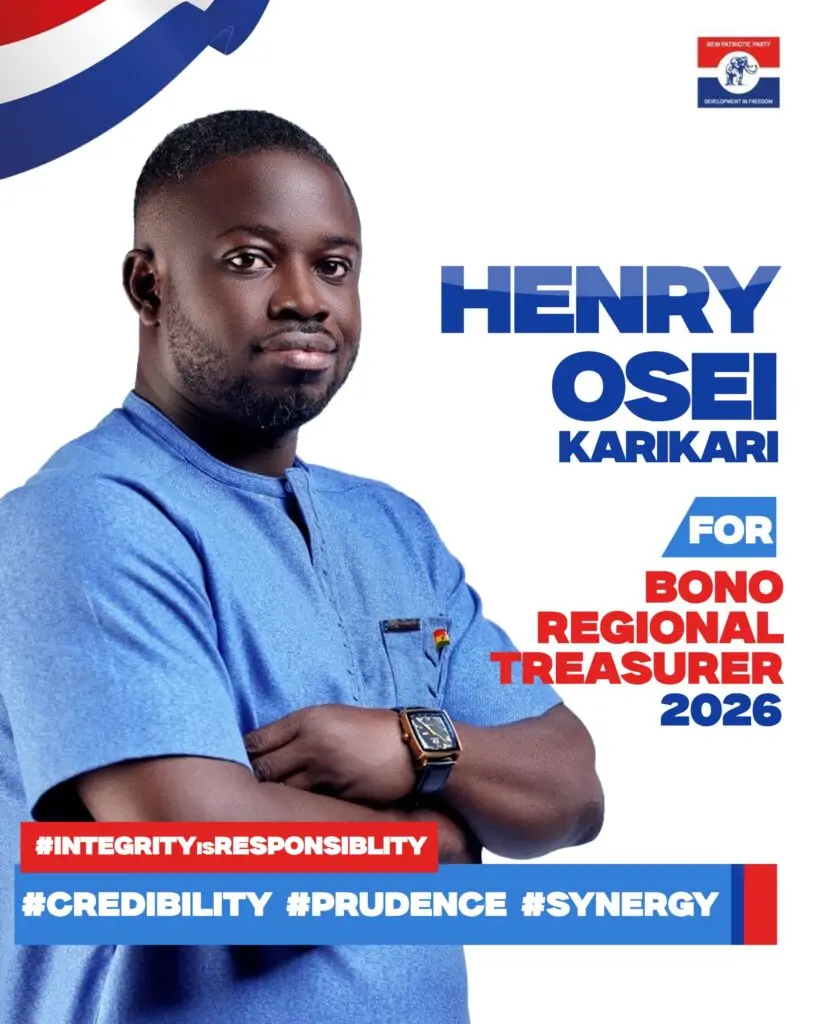 Henry Osei declares bid for NPP Bono Regional Treasurer position