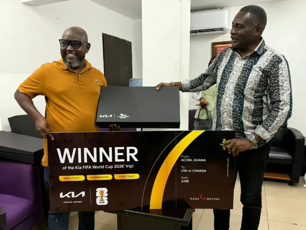 Albert Teye wins Kia Ghana World Cup contest grand prize on Joy FM