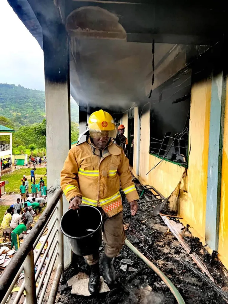 Six students injured as fire destroys House Master’s apartment at Leklebi SHS