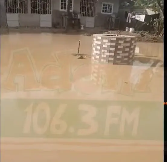Landlord cries for help as ‘galamseyers’ divert river into his home at Osino