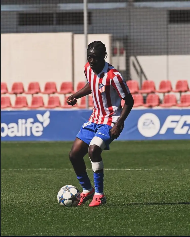 Youngster Shadrack Addo scores in back-to-back games for Atlético Madrid U19