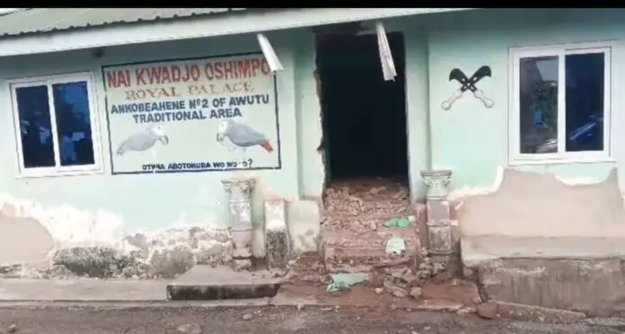 Two arrested for vandalising Awutu Chief’s Palace