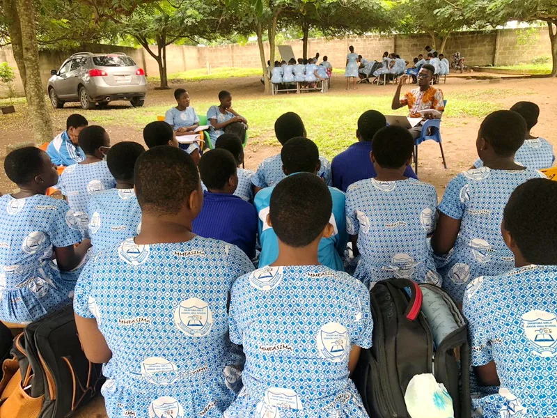 Diaspora Girls SHS in distress: Students learn under trees, attend classes in canteen amid severe infrastructure deficit
