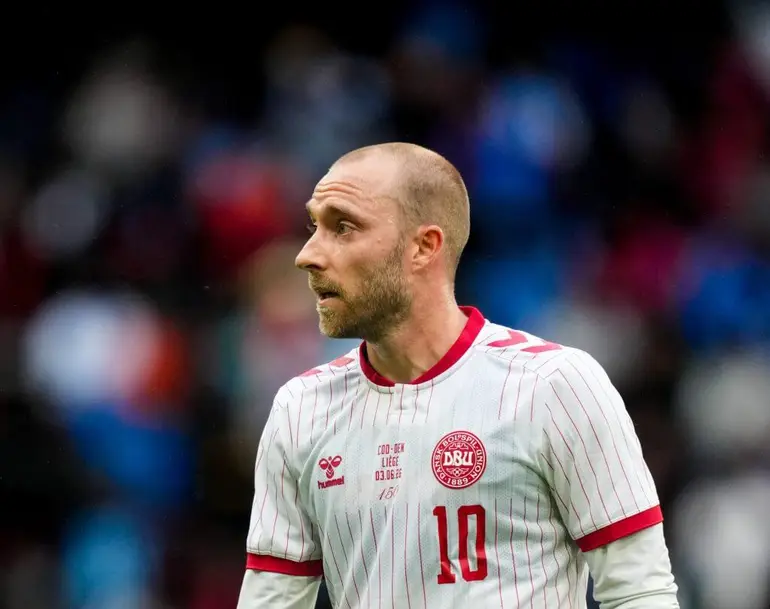 Christian Eriksen ‘conscious and doing well’ after collapsing on pitch