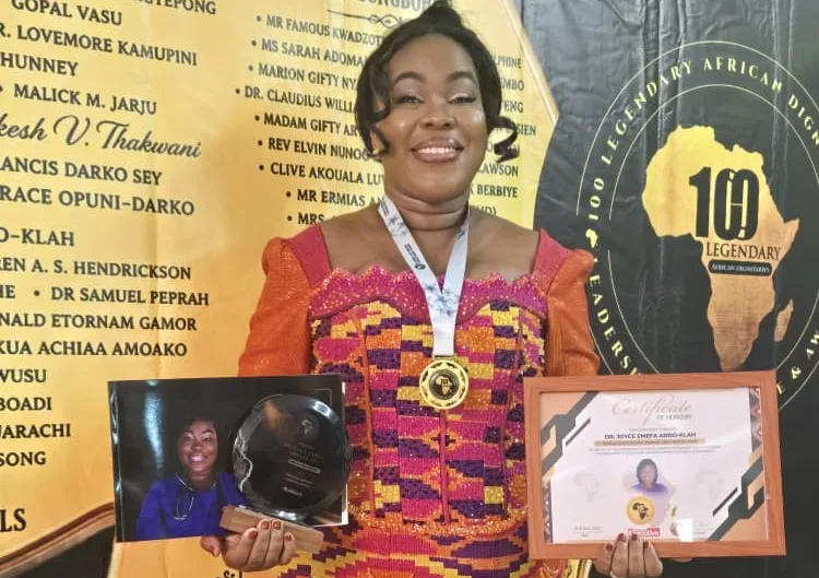Dr. Joyce Emefa Addo-Klah honoured at Africa’s 100 Legendary Awards in Rwanda