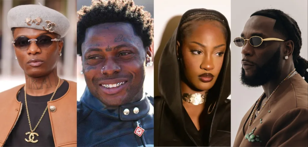 Nigerian music stars, Wizkid, Asake, Tems and Burna Boy nominated for 2026 BET Awards