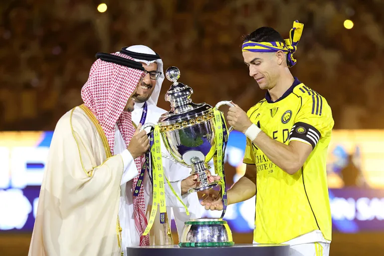 Ronaldo scores twice to seal Saudi Pro League at last with Al-Nassr