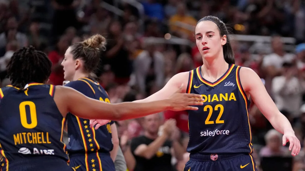 Caitlin Clark Reacts to Kelsey Mitchell News