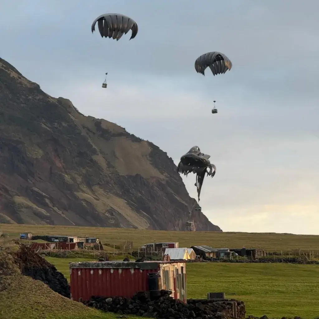 Army parachutes onto remote island to help Briton with suspected hantavirus