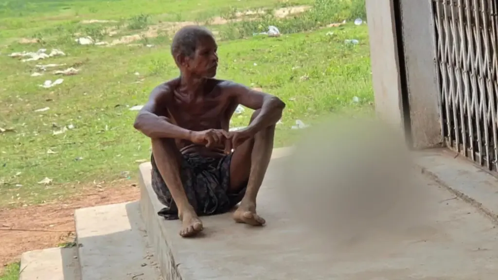 Outrage after Indian man carries his sister’s skeleton to a bank to prove her death