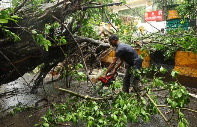 Four die in Delhi building collapse as rains batter India, trigger landslides