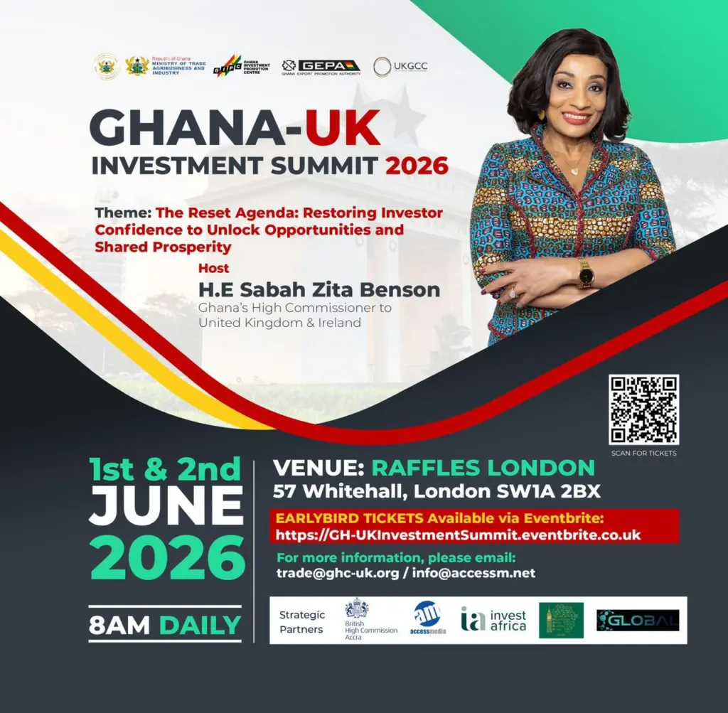 Ghana High Commission invites global investors to Ghana-UK Investment Summit 2026