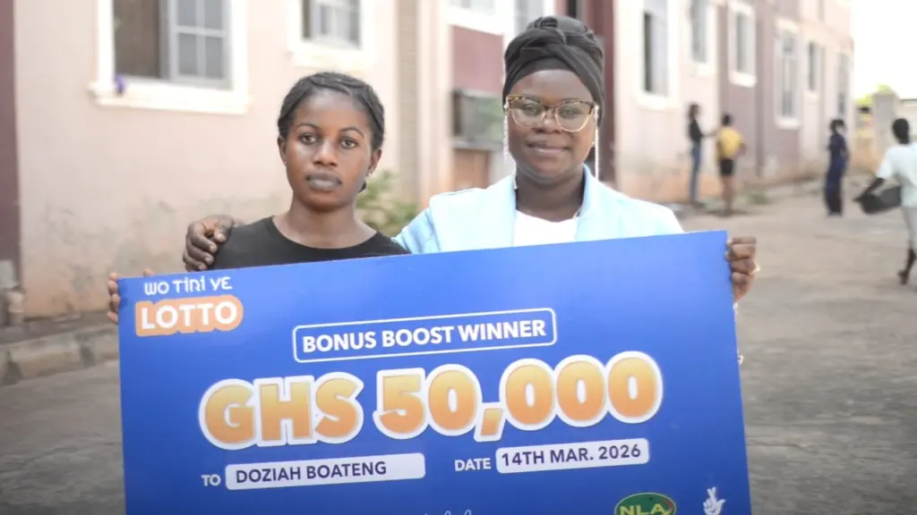 Nursing student wins GH¢50,000 jackpot in ‘Wotiriye’ lottery