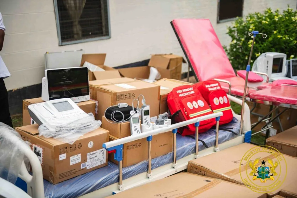 Mahama delivers medical equipment to Ho District Hospital to boost Free Primary Healthcare programme