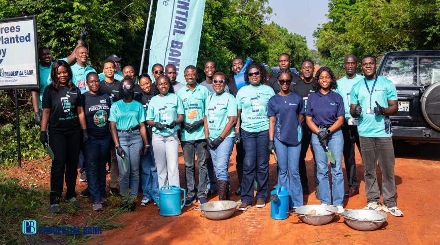 Prudential Bank marks sixth Tree for Life Restoration, plants over 200 trees at Achimota Forest