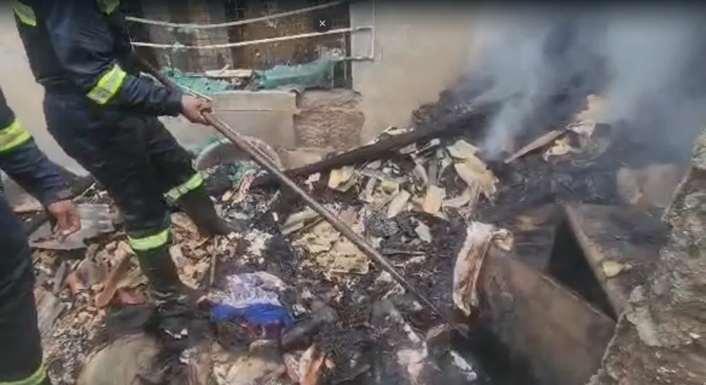 Firefighters contain raging fire at Labadi Wireless