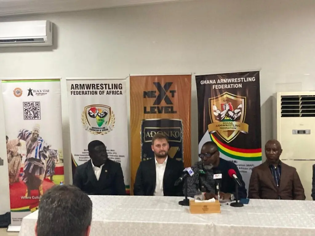 Ghana Armwrestling Federation secures Next Level Energy Drink partnership for 15th African Championship