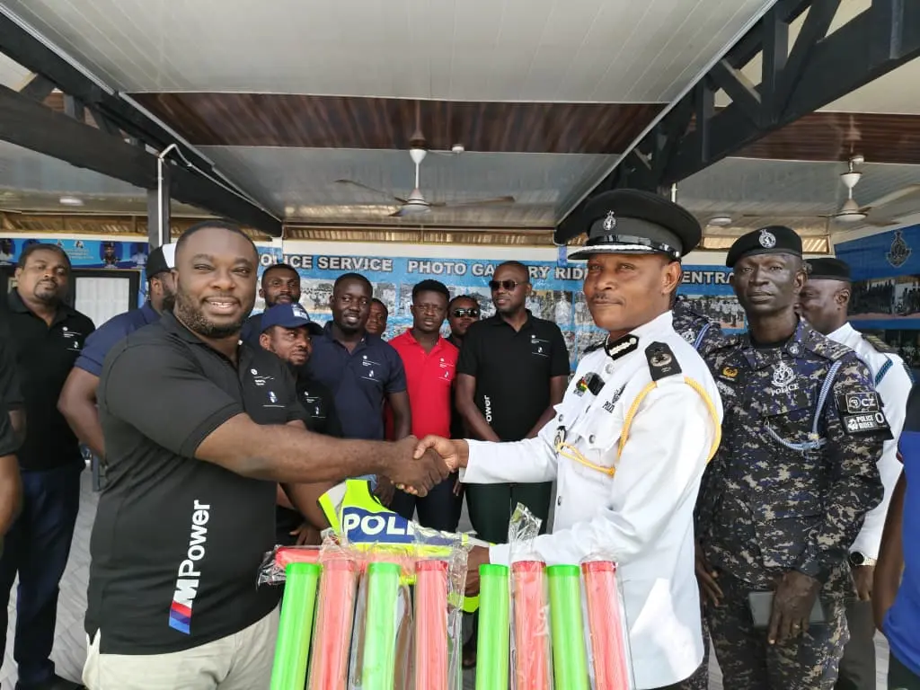 BMW Club Ghana supports Police MTTD with Safety Equipment and Health Screening