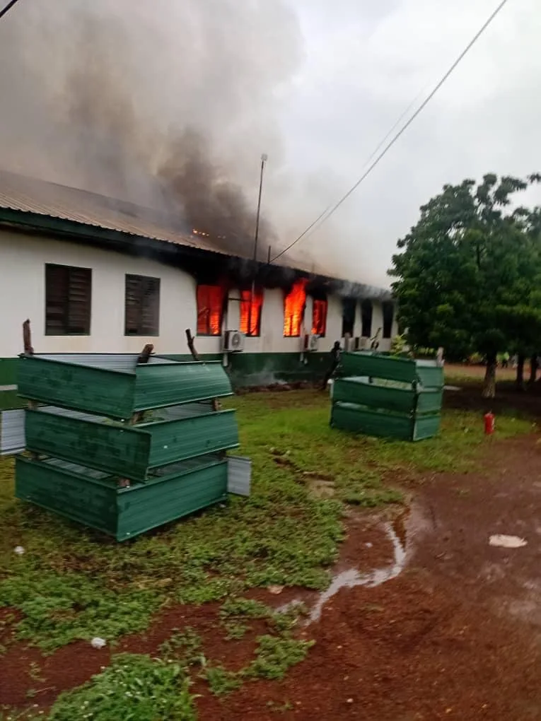 Swift response by Yendi firefighters prevents fire from spreading at Gushegu nursing college