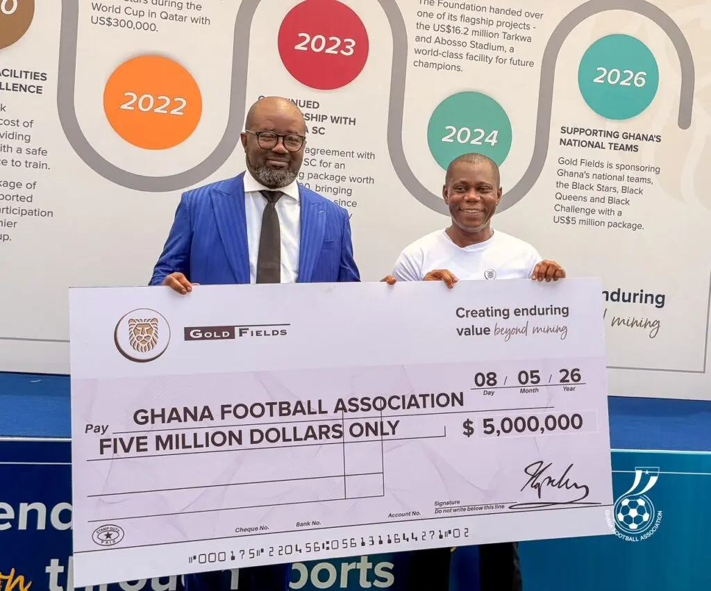 Gold Fields, Ghana FA sign $5 million two-year sponsorship deal