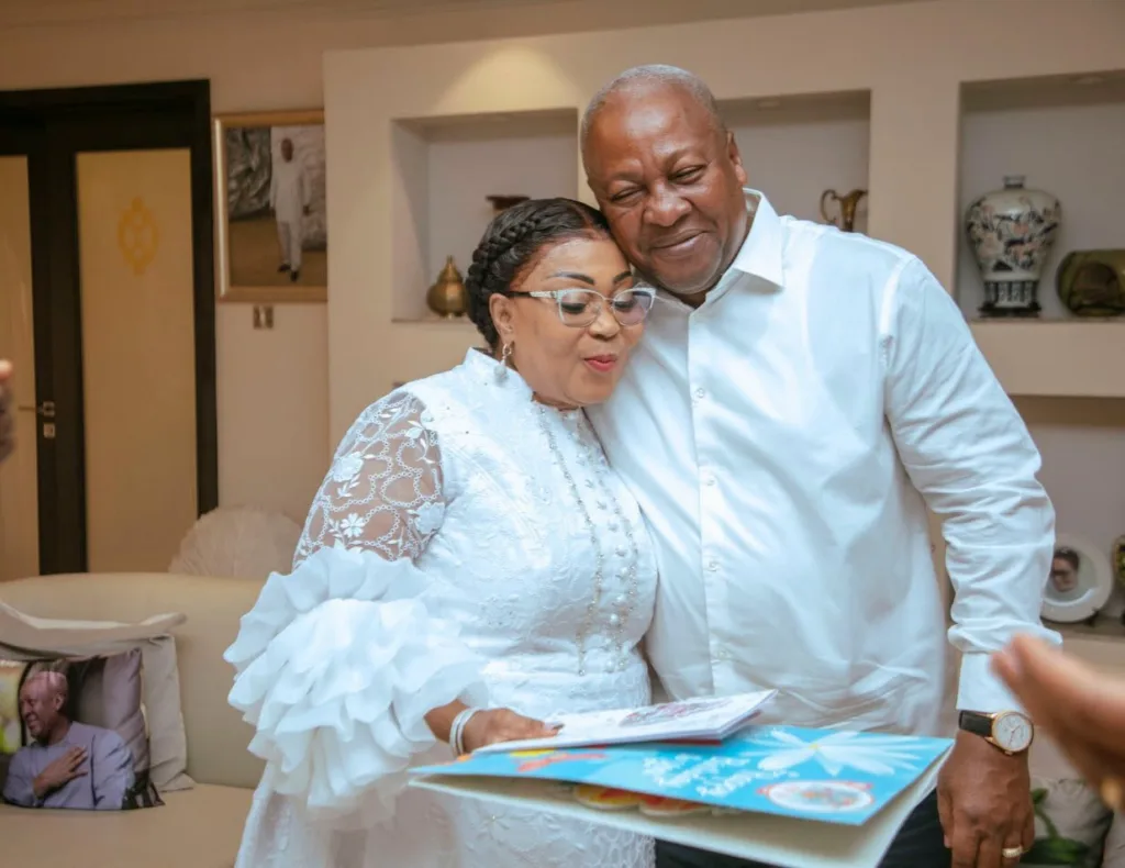 President Mahama celebrates 34th wedding anniversary with loved-up photos of Lordina