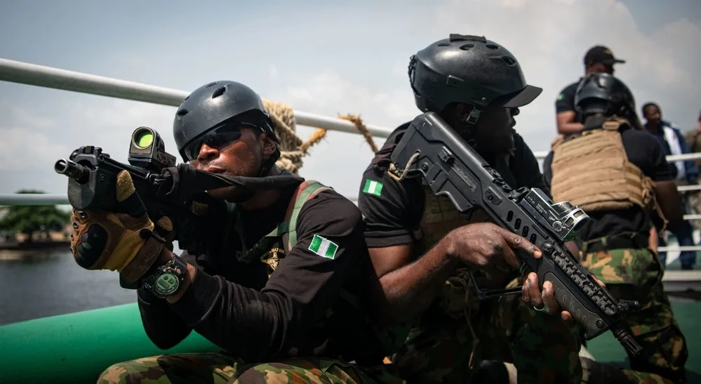 Africa’s strongest naval force flexes its power as it vows to crush dangerous sea pirates and oil thieves