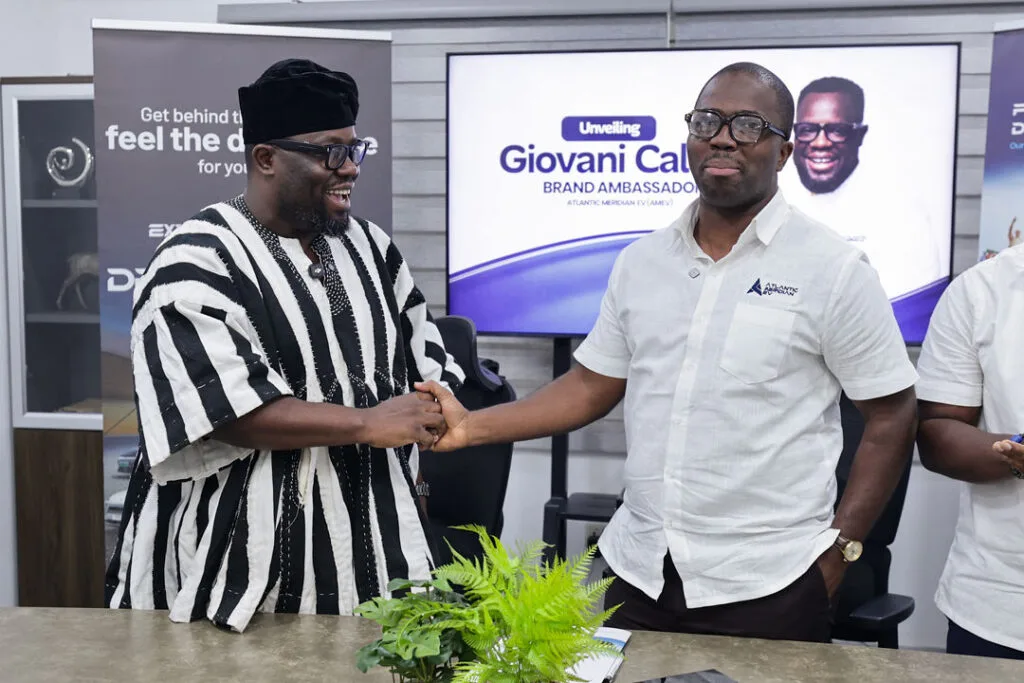 Atlantic Meridian EV unveils Giovani Caleb as brand ambassador to drive Ghana’s electric mobility revolution