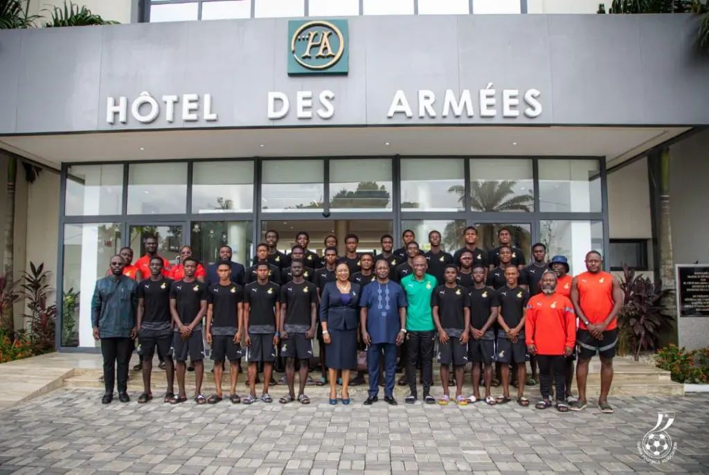 Ambassador H.E. Alhassan Abu rallies Black Starlets ahead of friendly clashes in Abidjan