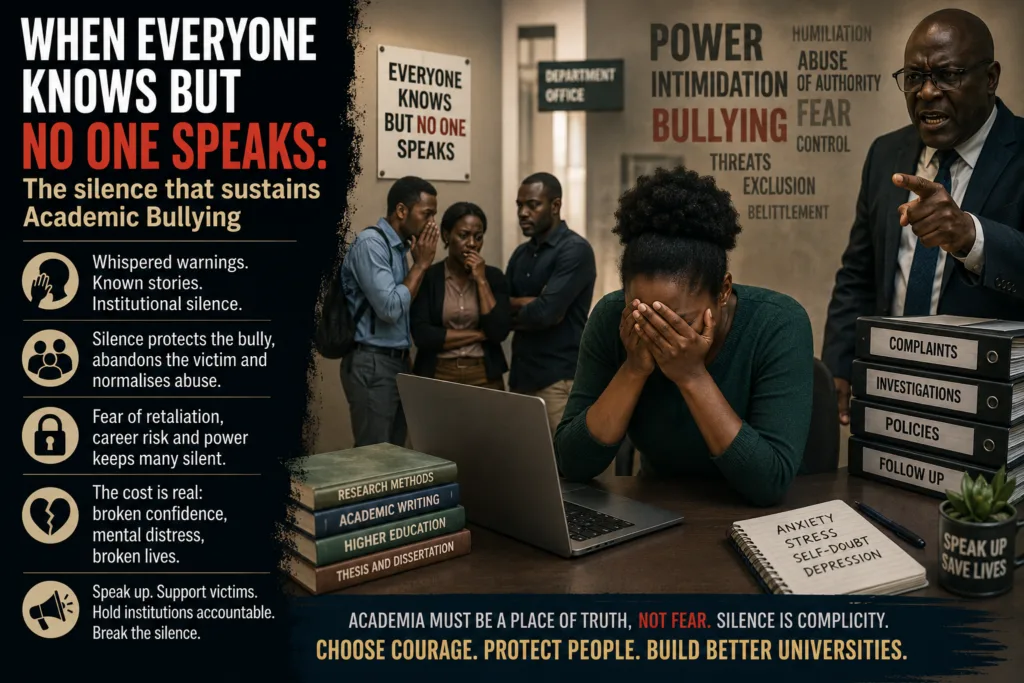 When everyone knows but no one speaks: The silence that sustains Academic Bullying