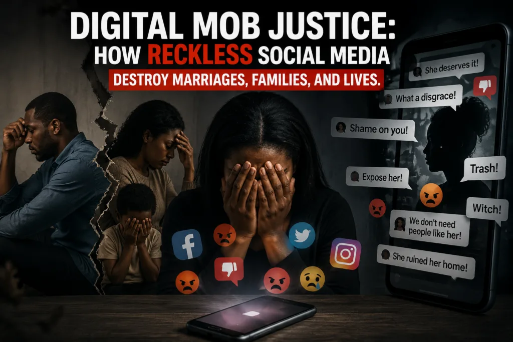 Digital Mob Justice: How reckless Social Media destroy marriages, families, and lives