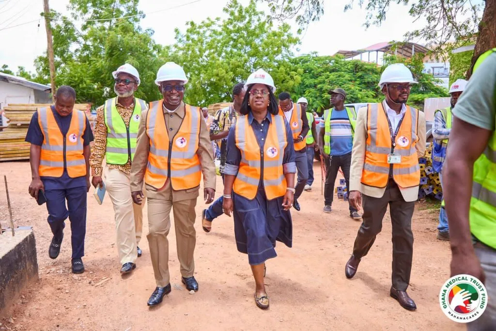 Ghana Medical Trust Fund, TTH inspect progress of work at Tamale Cardiology Centre