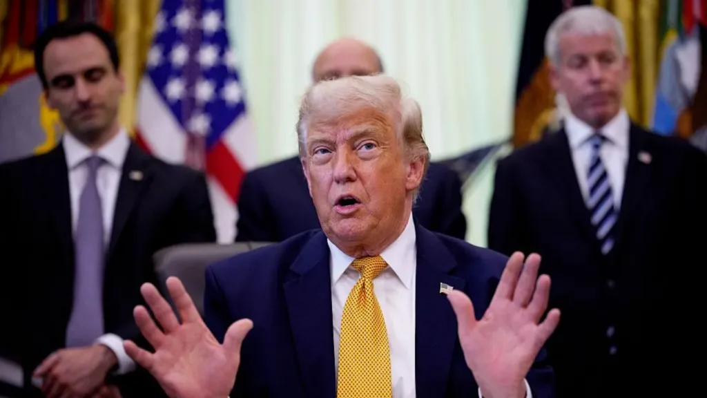 Trump threatens 100% tariff on European nations over tech tax