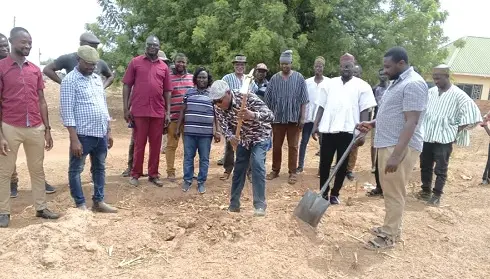 Dr Clement Apaak cuts sod for educational facilities