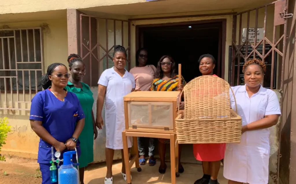 Low-cost lifesaver: Rural midwife designs basket for emergency newborn transfers in Bosomtwe