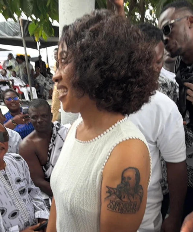 Odo Broni unveils Daddy Lumba tattoo on first anniversary of his passing
