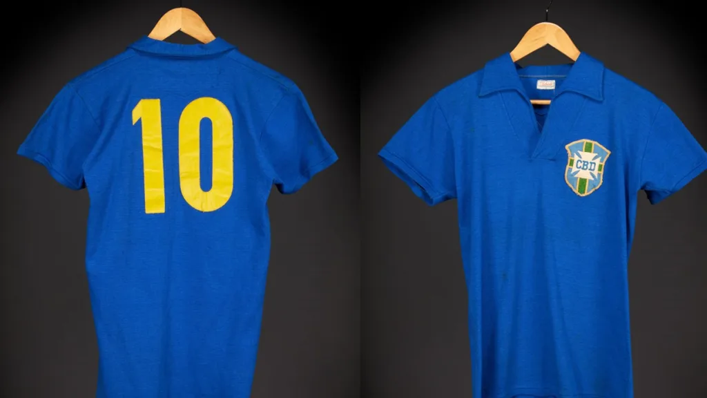 Pele’s 1958 World Cup final shirt sells for $4.9m