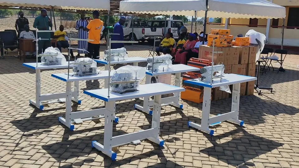 Thirty youth and master craftsmen in Yeji receive training equipment under NAP