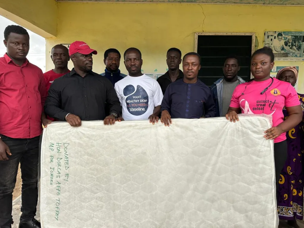 Jomoro MP donates medical mattresses to Beyin Health Centre